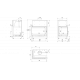 Топка с водяным контуром Oliwia/PW/BL/22/BS/W/DECO, Г-образное стекло слева, змеевик Kratki (Польша)