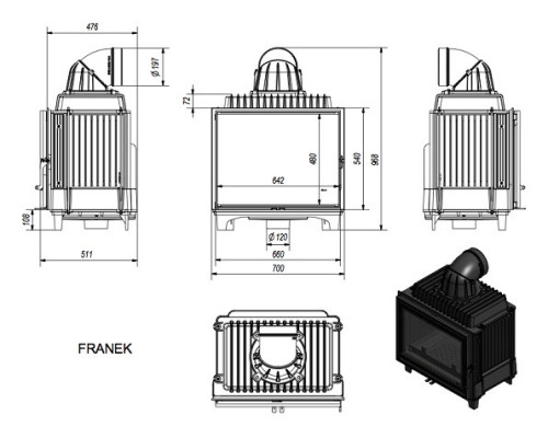 Топка FRANEK/12 Kratki (Польша)