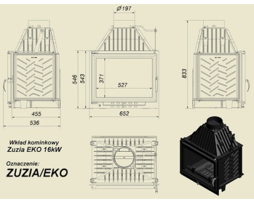 Топка ZUZIA/EKO Kratki (Польша)