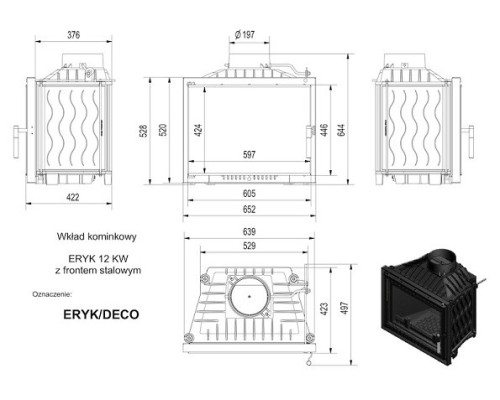 Топка ERYK/DECO Kratki (Польша)