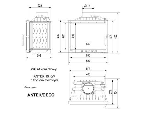 Топка ANTEK/DECO Kratki (Польша)