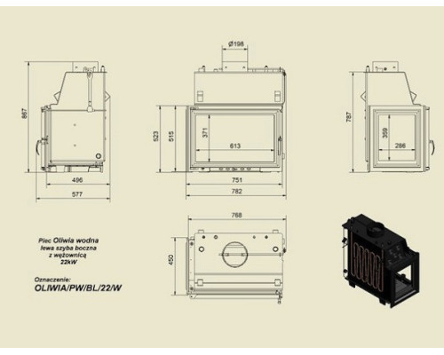 Топка Oliwia/PW/BL/22 Kratki (Польша)