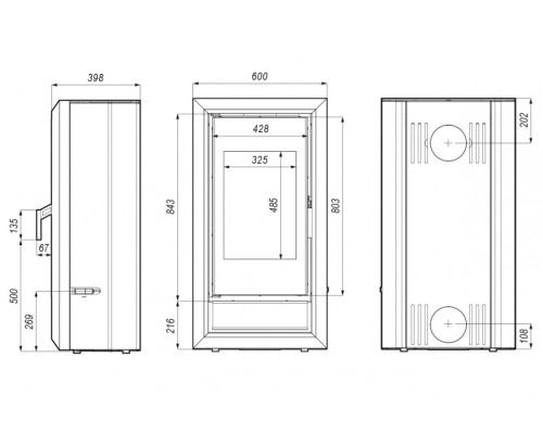 Печь DEFRO HOME IGNIS, 9кВт Defro (Польша)