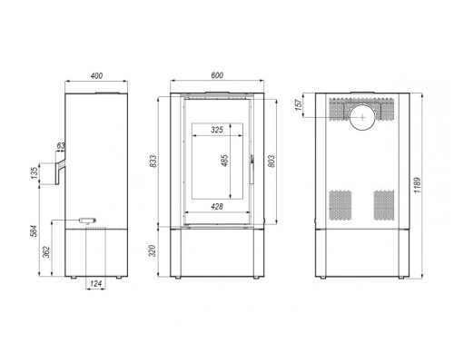 Печь DEFRO HOME SOLUM LOG, 9кВт Defro (Польша)