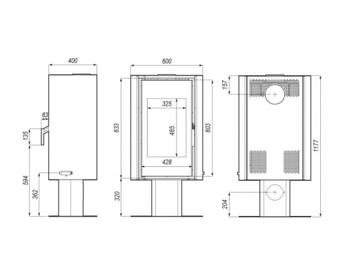 Печь DEFRO HOME SOLUM TOP, 9кВт Defro (Польша)