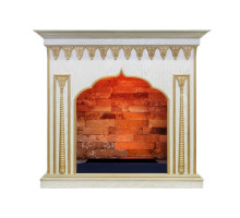 Портал Abu-Dabi - Белый дуб, патина золото Dimplex