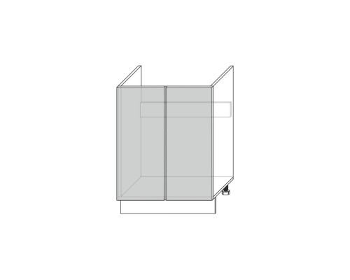 TAPIO, Шкаф под мойку 2D/60-51. Цвет БЕЛЫЙ / ДУБ СНЕЖНЫЙ TAPIO, Шкаф под мойку 2D/60-51. Цвет БЕЛЫЙ / ДУБ СНЕЖНЫЙ