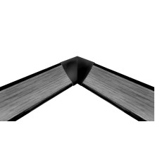 Уголок внутренний к профилю (55), цв.черный
