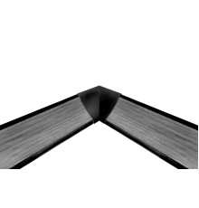 Уголок внутренний к профилю (55), цв.черный
