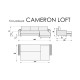 МЯГКАЯ МЕБЕЛЬ, Диван угловой CAMERON LOFT. Цвет SIMPLE 54