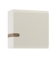Шкаф навесной 1D/TYP 65, LINATE ,цвет белый/сонома трюфель