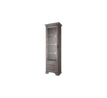 Шкаф с витриной 1V2S, TIFFANY, цвет Орех элия темный